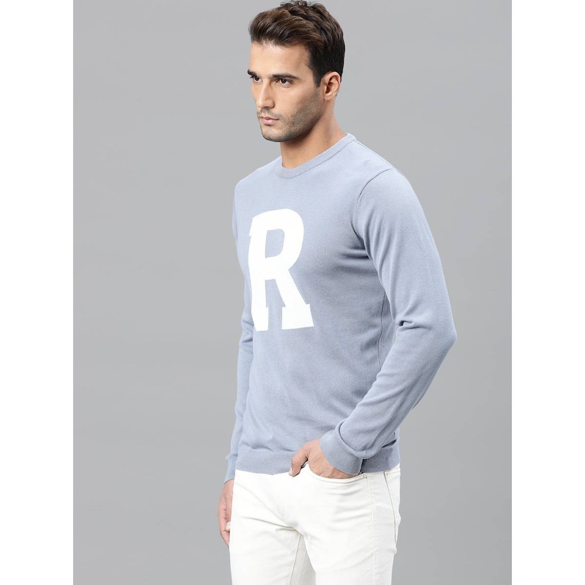 Rare Rabbit Pullover Buy Rare Rabbit Blue Basic Pullover Online