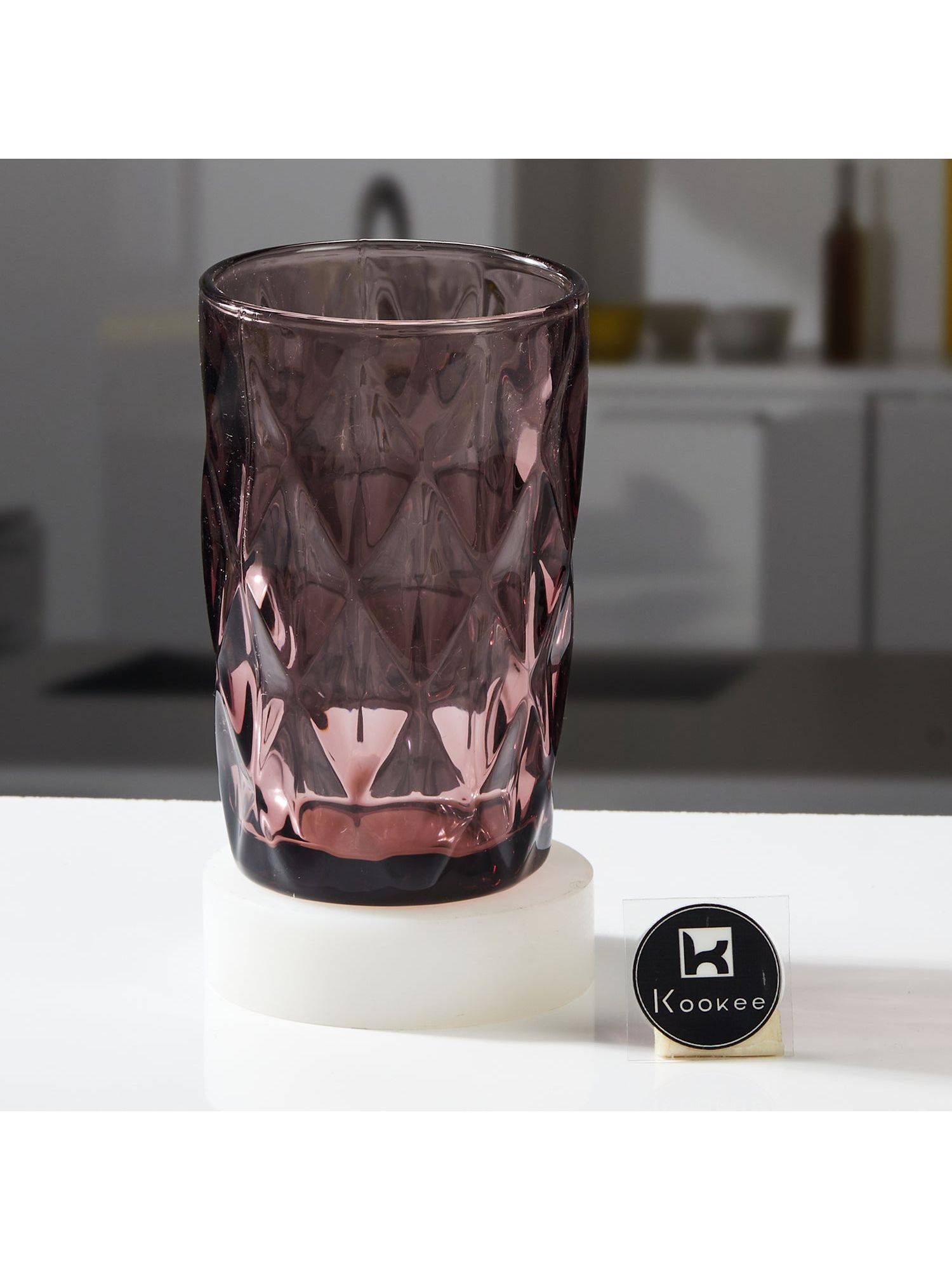 Kookee Pink Crystal Drinking Glasses