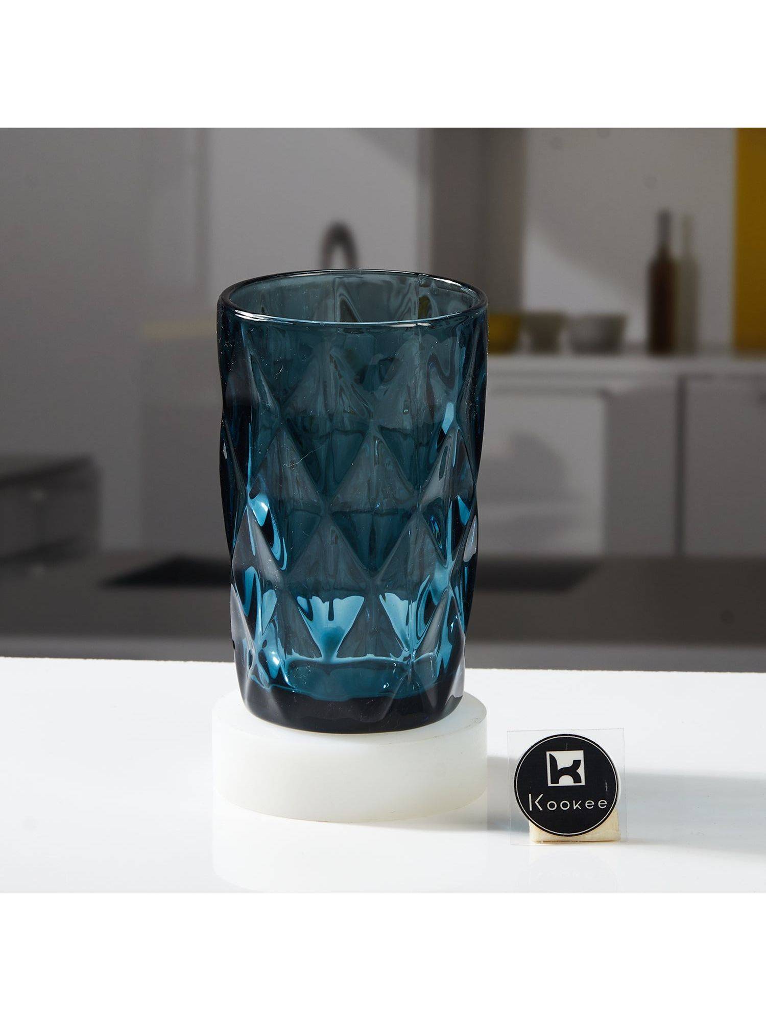 Kookee Blue Crystal Drinking Glasses