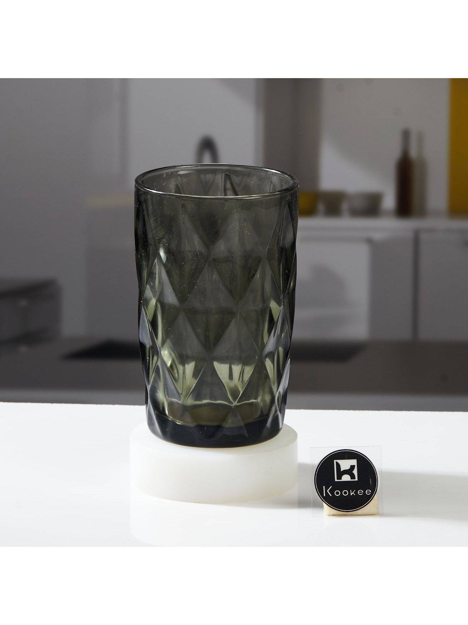 Kookee Grey Crystal Drinking Glasses