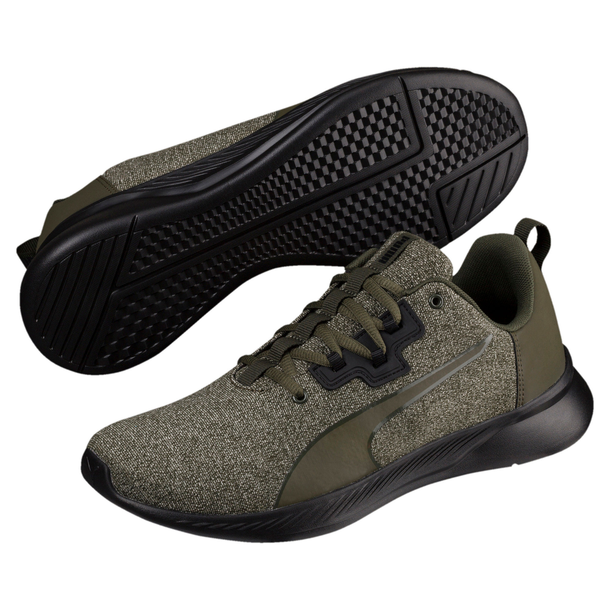 Buy Puma Tishatsu Runner Knit Forest Night Running Shoe (3) Online