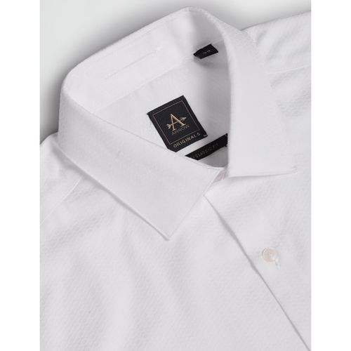 arrow white dress shirts Vintage Arrow Shirt Mens Large 22x30 White Dectone Button Chin Strap 60s USA