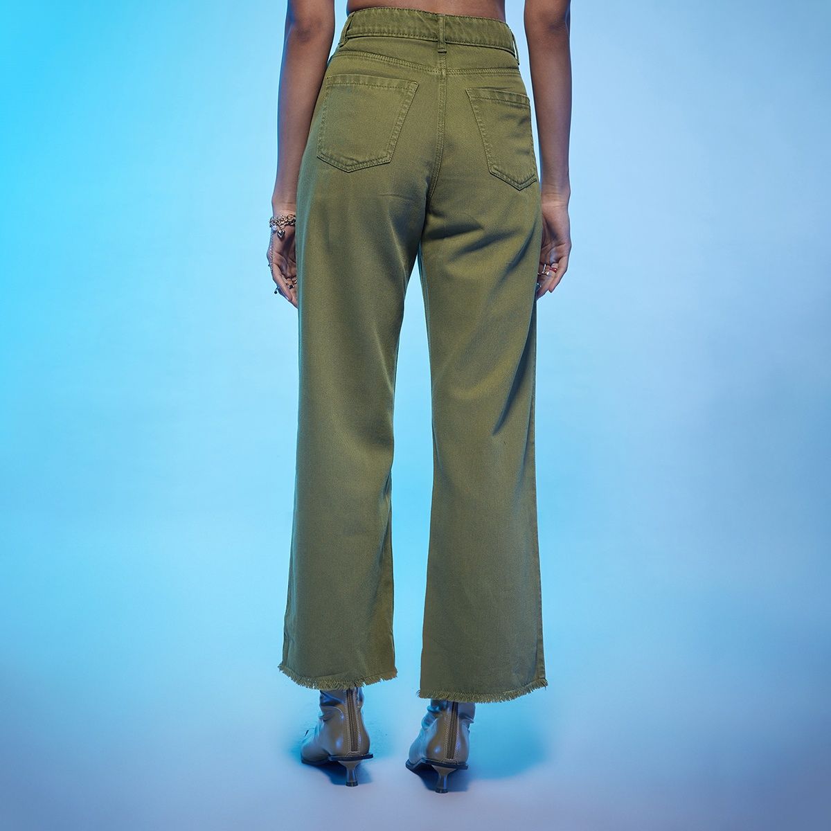 Buy REALM Olive Dark Tone Wash Denim Skinny Fit Mens Jeans | Shoppers Stop