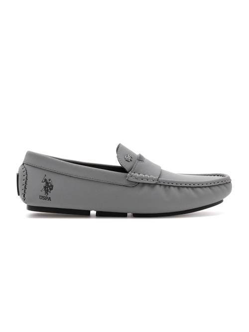 Buy U.S. POLO ASSN. Mens Galer Grey Loafers Online display picture 2
