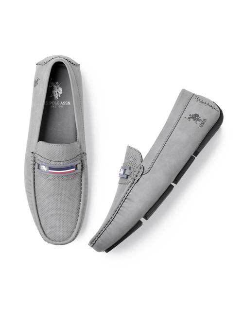Buy U.S. POLO ASSN. Mens Barnes 4.0 Grey Loafers Online display picture 3