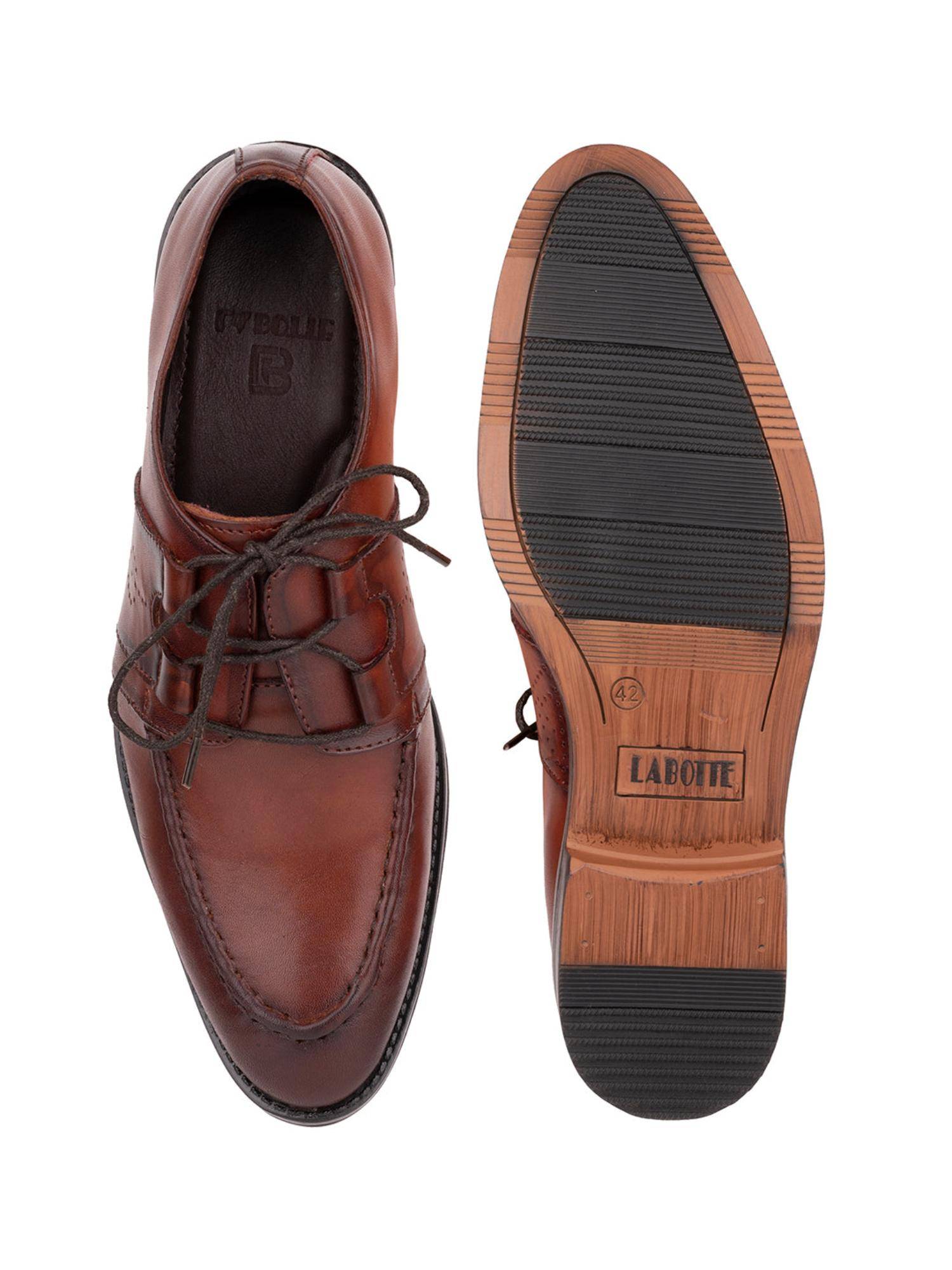 Labotes Buy La Botte Men Brown Solid Derbies Online