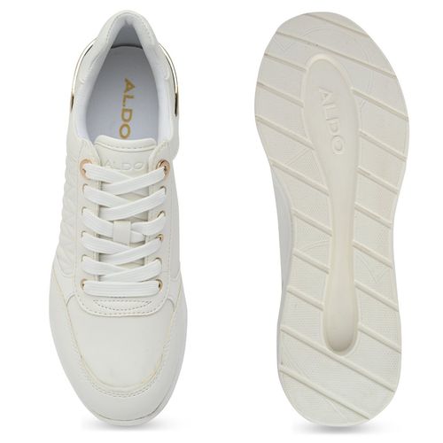 Buy Aldo Gradskiya-In100 Women White Wedge Sneakers Online