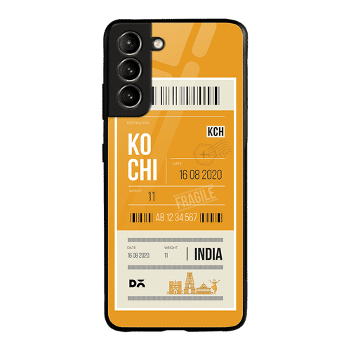 dailyobjects kochi city tag glass case cover for samsung galaxy s21
