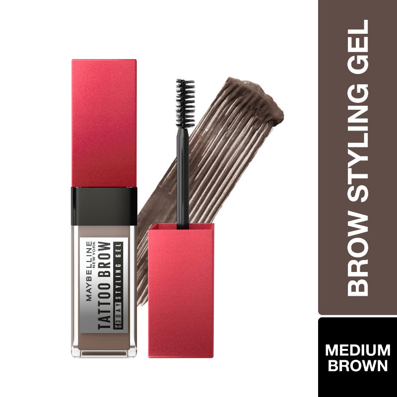 Buy Maybelline Tinted Eyebrow Gel SemiPermanent Waterproof   Smudgeproof 3 Day Styling Brow Gel Tattoo Brow Deep Brown 6ml Online at  Low Prices in India  Amazonin