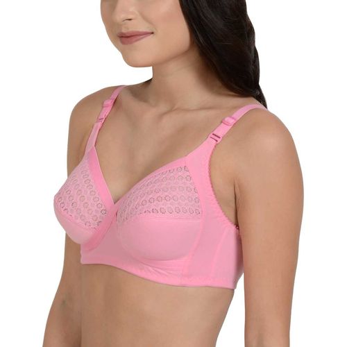 Buy Mod & Shy Self Design Non Padded Everyday Bra - Pink Online