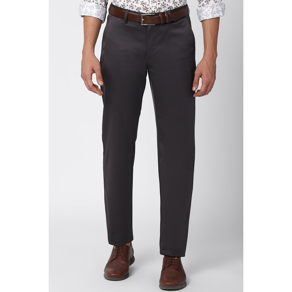 Peter England Men Grey Casual Trouser Buy Peter England Men Grey Casual  Trouser Online at Best Price in India  NykaaMan