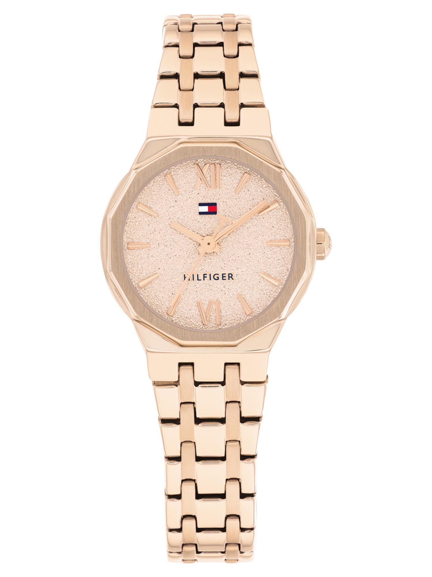 Buy Tommy Hilfiger Mackenzie Quartz C Gold Dial Gold Stainless