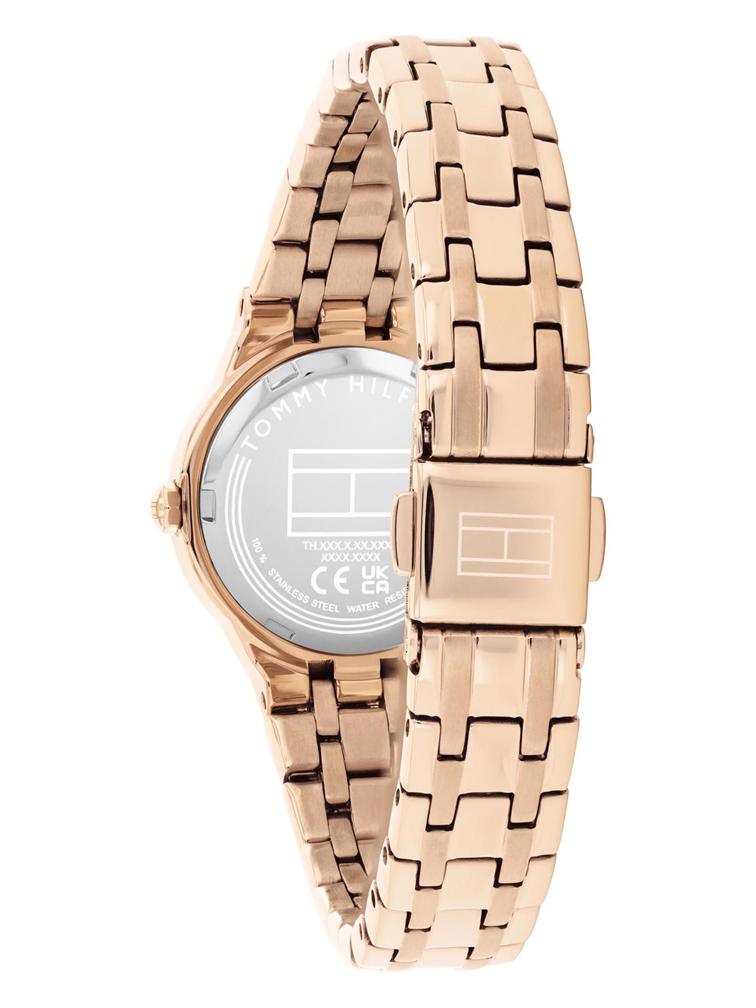 Buy Tommy Hilfiger Mackenzie Quartz C Gold Dial Gold Stainless