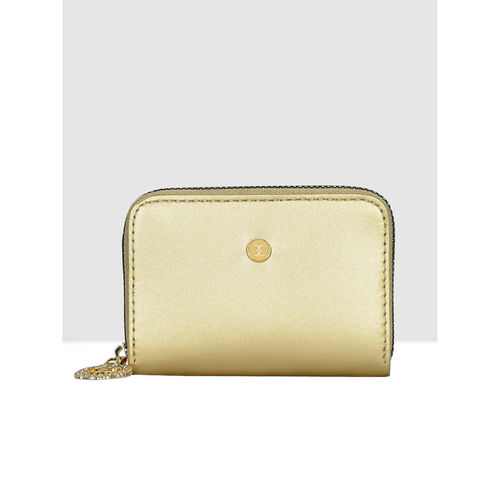 Buy ESBEDA Gold Colour Small Card Holder Cum Wallet for Women Online