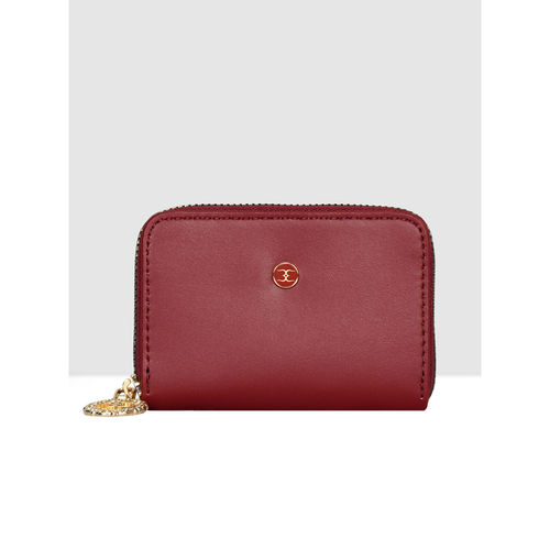 ESBEDA Maroon Colour Small Card Holder Cum Wallet for Women