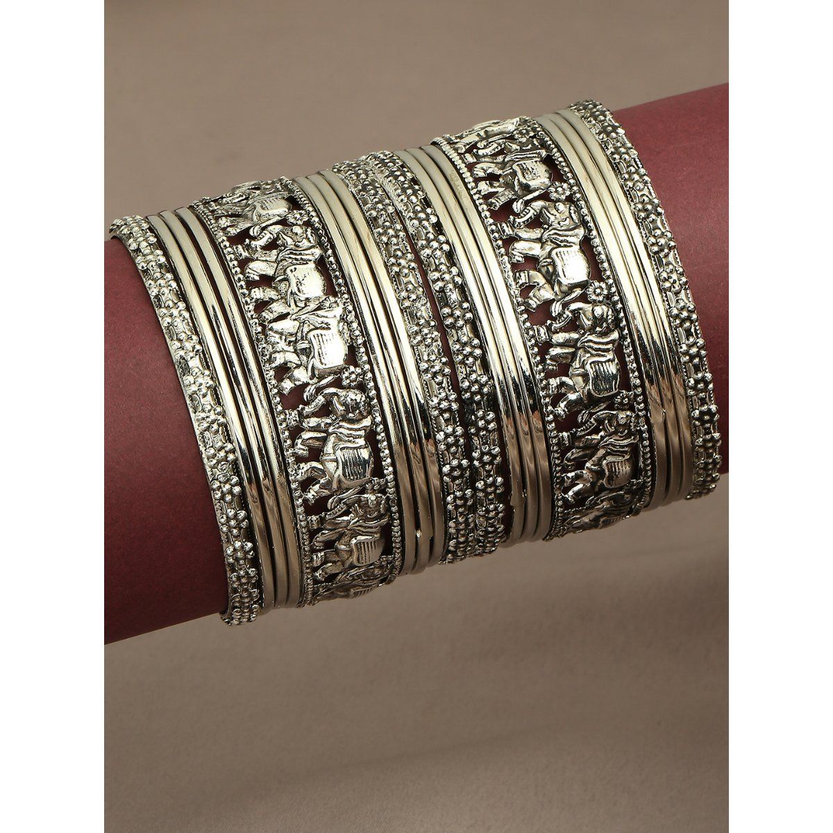 Buy Silver Bracelets & Kadas for Men by Oomph Online