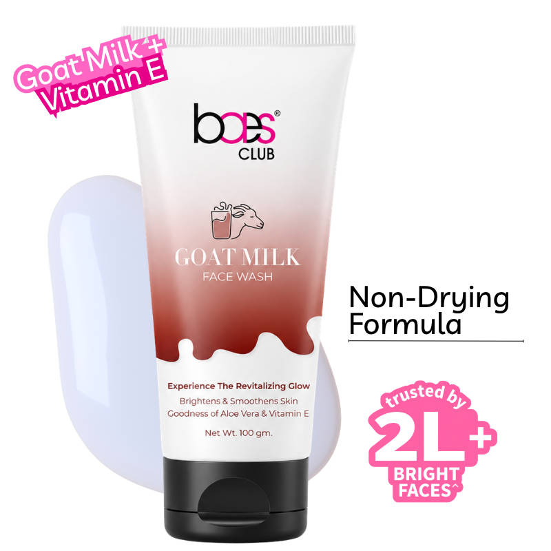 Baes Club Goat Milk Face Wash With Vitamin E & Aloe Vera For Brightening And Smoothening, Unisex