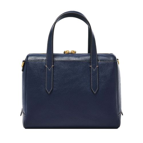 Sydney Satchel Fossil Shopper Blau Fossil Sydney Blue Satchel Bag