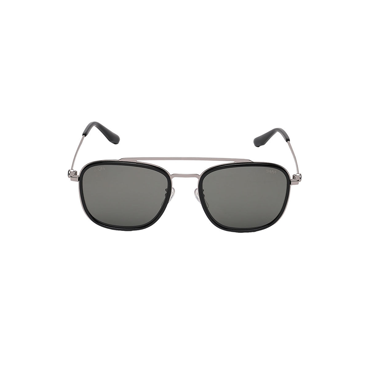 P2P Unisex Silver Frame Geometric Shape Sunglasses - 3579