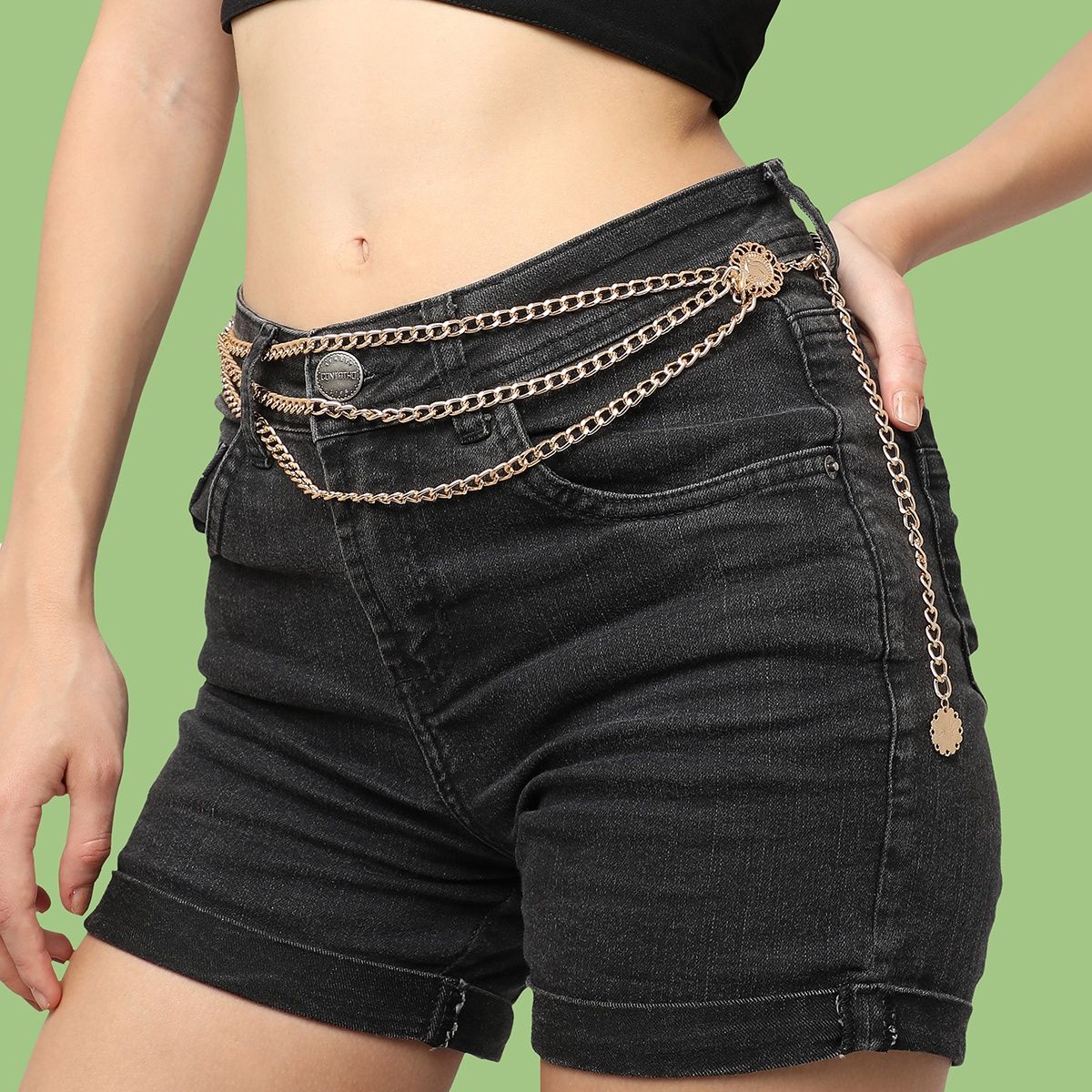 Buy SOHI Women Gold Plated Designer Party Waist Chain Online