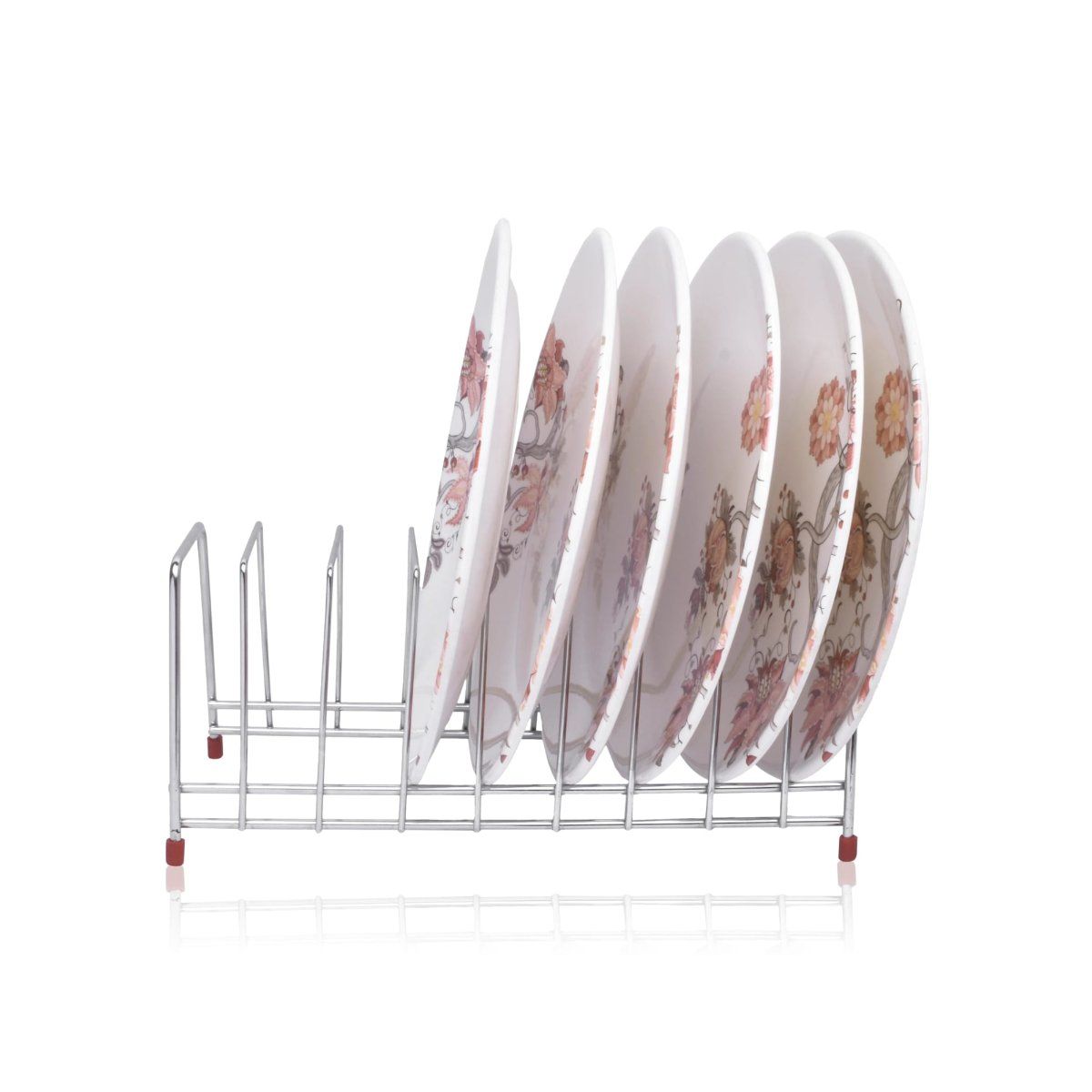 Buy Plantex Stainless Steel Square Plate Rack (Finish-Chrome) Online