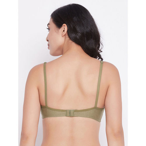 Buy Clovia Pack Of 3 Cotton Non-Padded Non-Wired Full Coverage Bra - Yellow  online