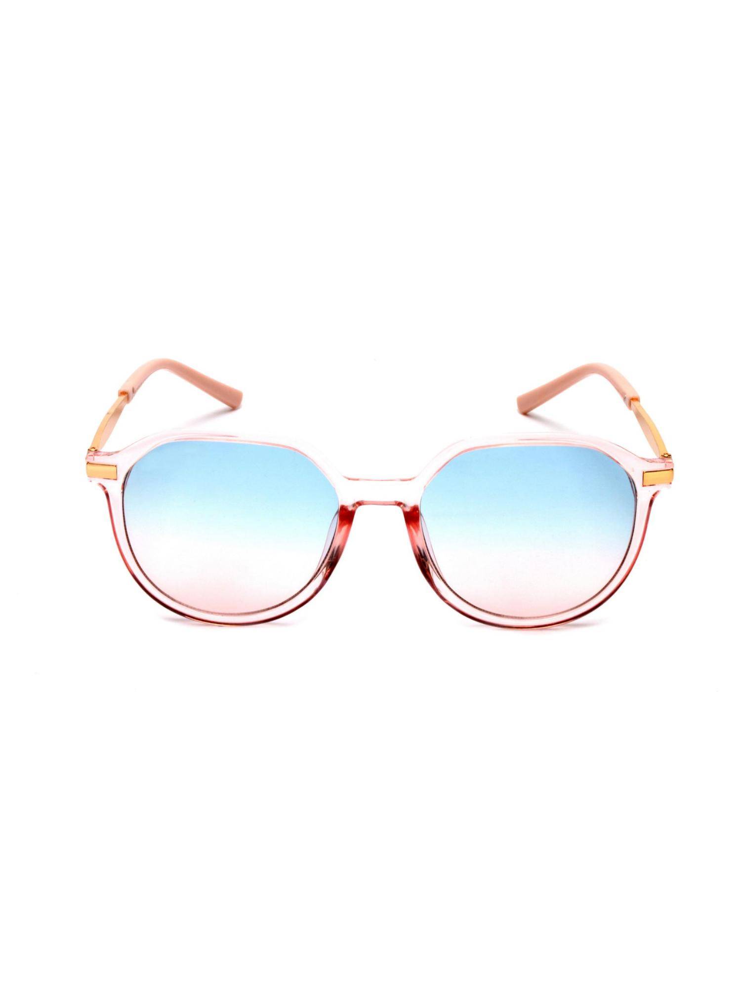 Mespee Blue Square Full Plastic Stylish UV Protected Sunglasses (54)
