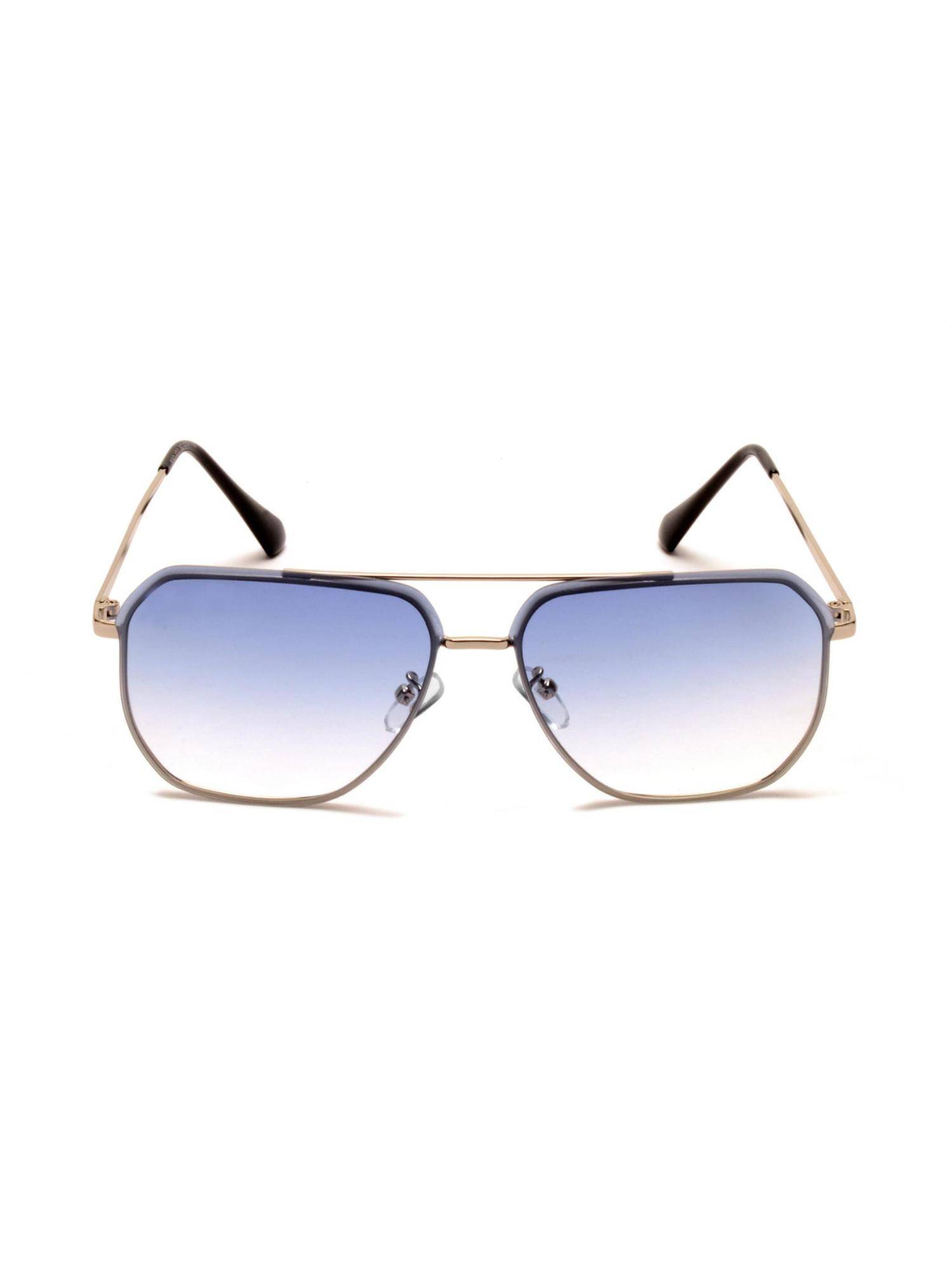 Mespee Black Full Rim Pilot Stylish UV Protected Sunglasses (62)