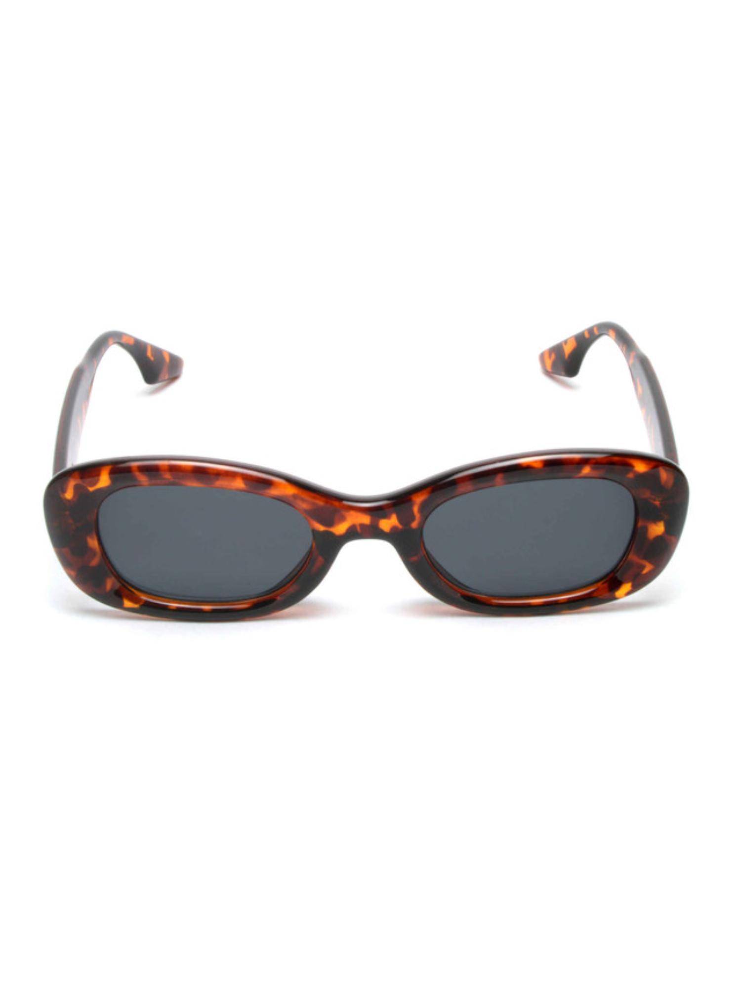 Mespee Brown Oval Full Plastic Stylish UV Protected Sunglasses (49)
