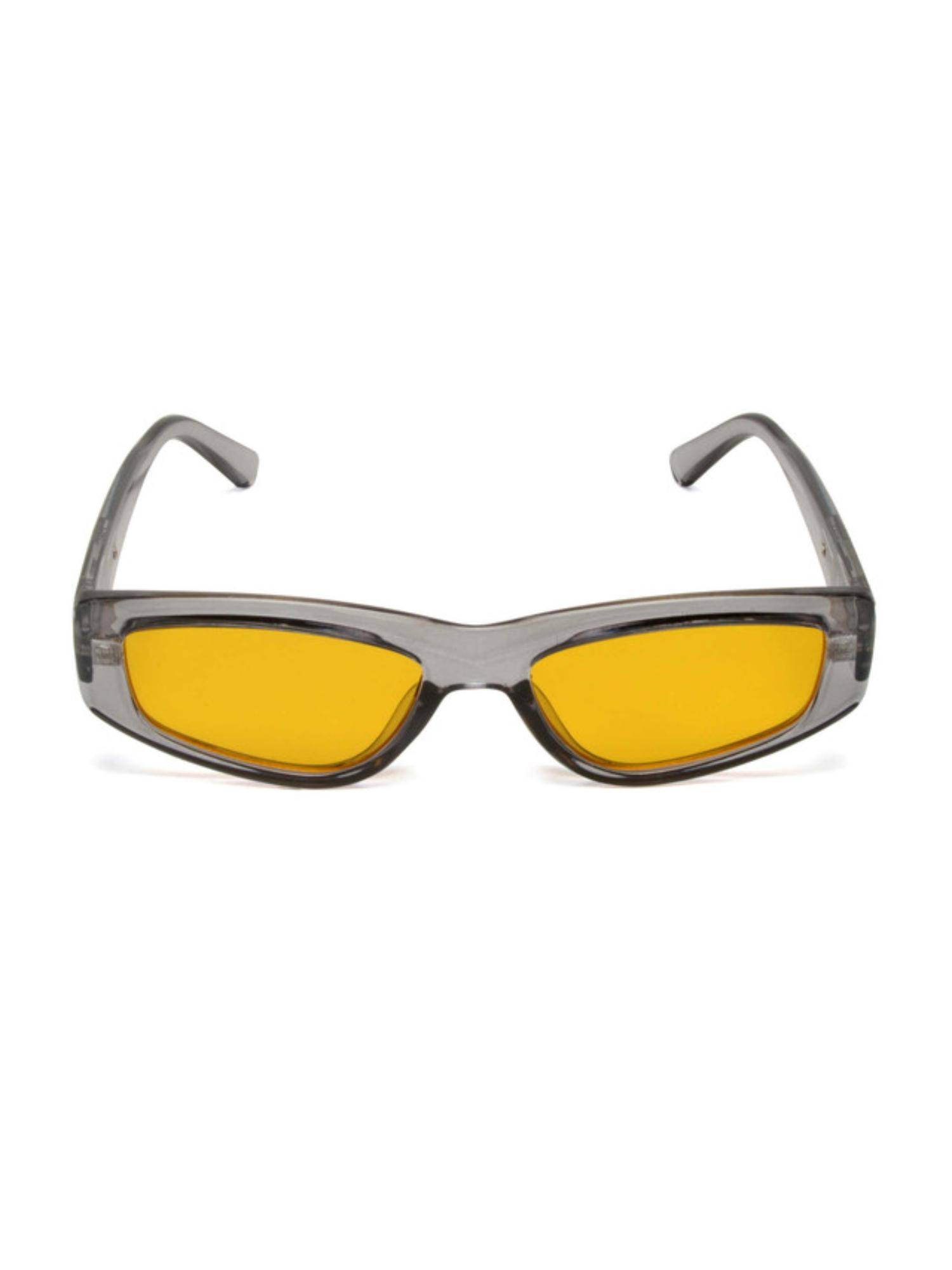 Mespee Yellow Cat Eye Full Plastic Stylish UV Protected Sunglasses (54)
