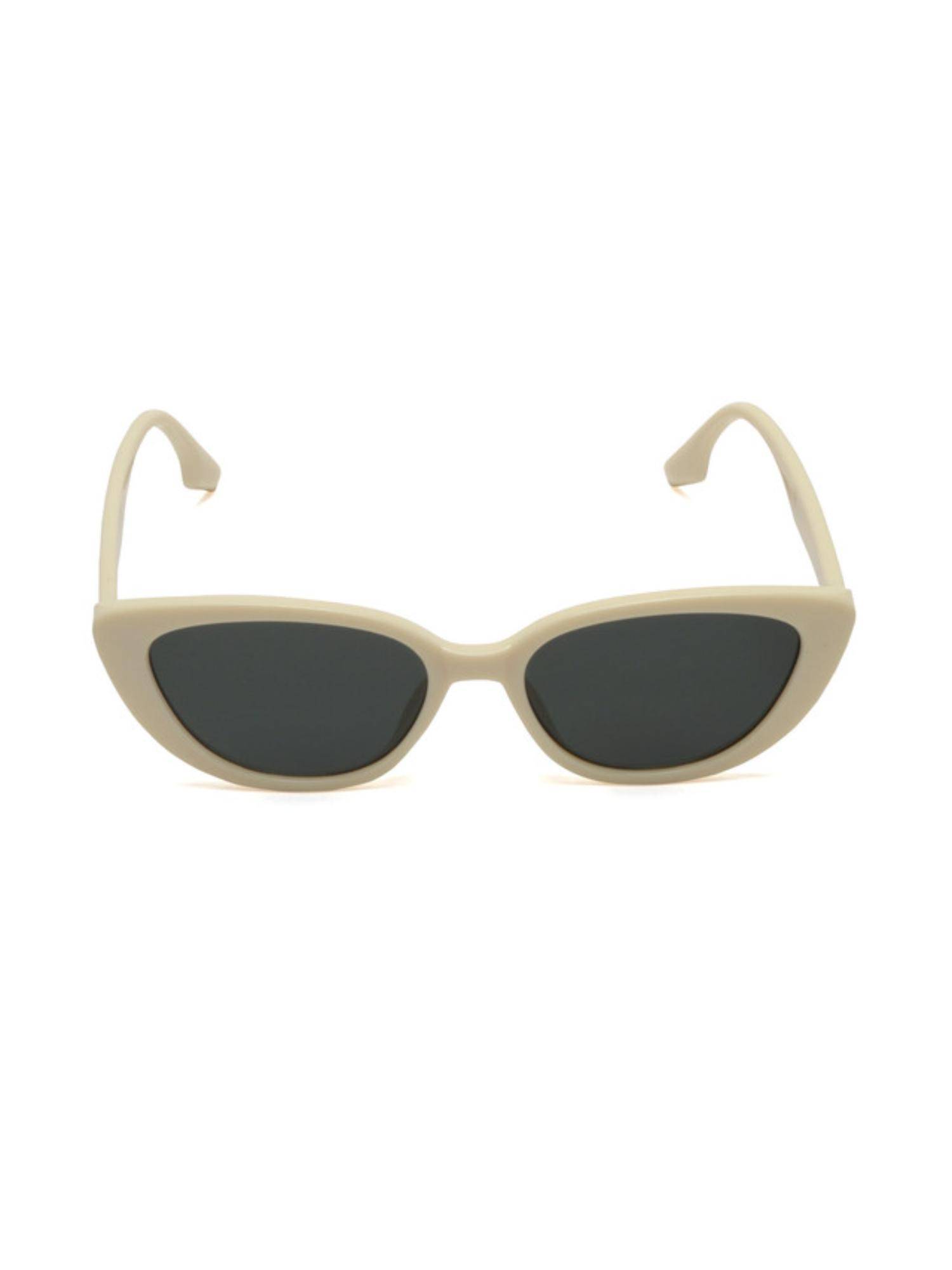 Mespee Grey Cat Eye Full Plastic Stylish UV Protected Sunglasses (55)