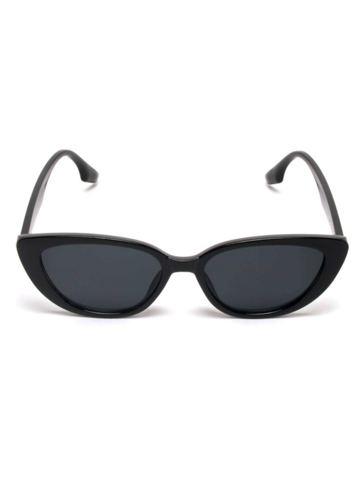 Mespee Black Cat Eye Full Plastic Stylish UV Protected Sunglasses (55)