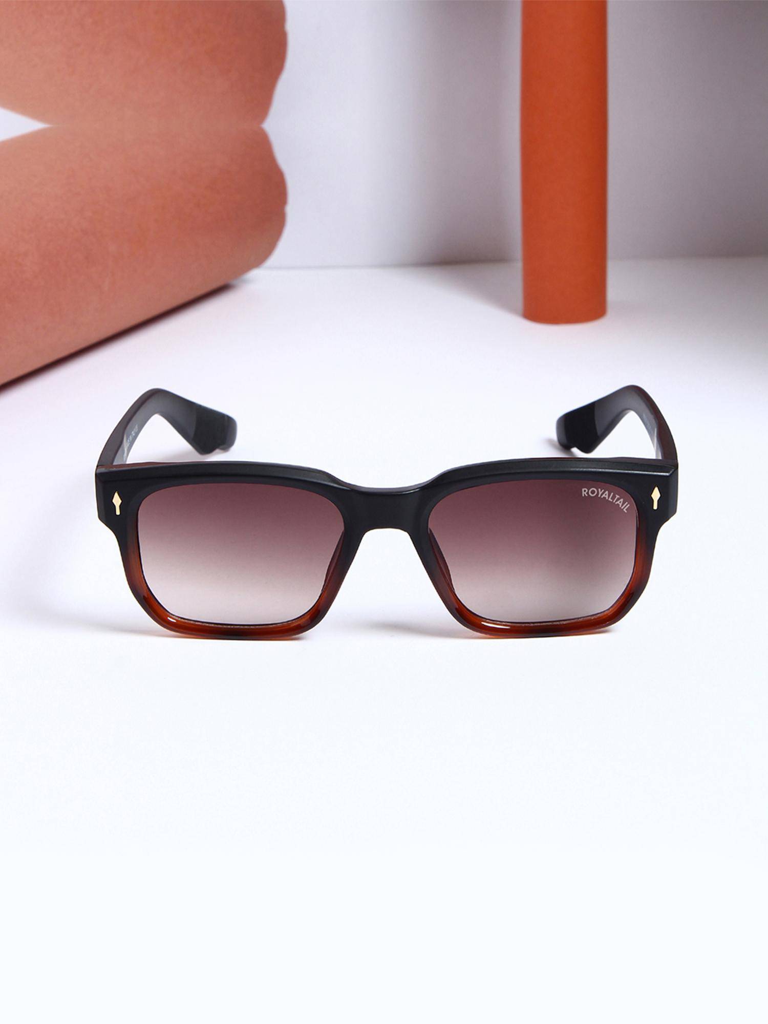 ROYALTAIL Unisex Venosa Full Rim Brown Sunglasses (55)