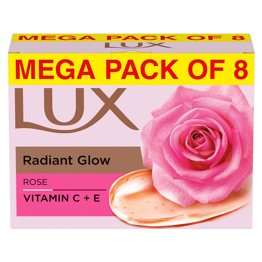Lux Soft Glow Rose & Vitamin C & E For Radiant Glowing Skin Beauty Soap(1200 g)