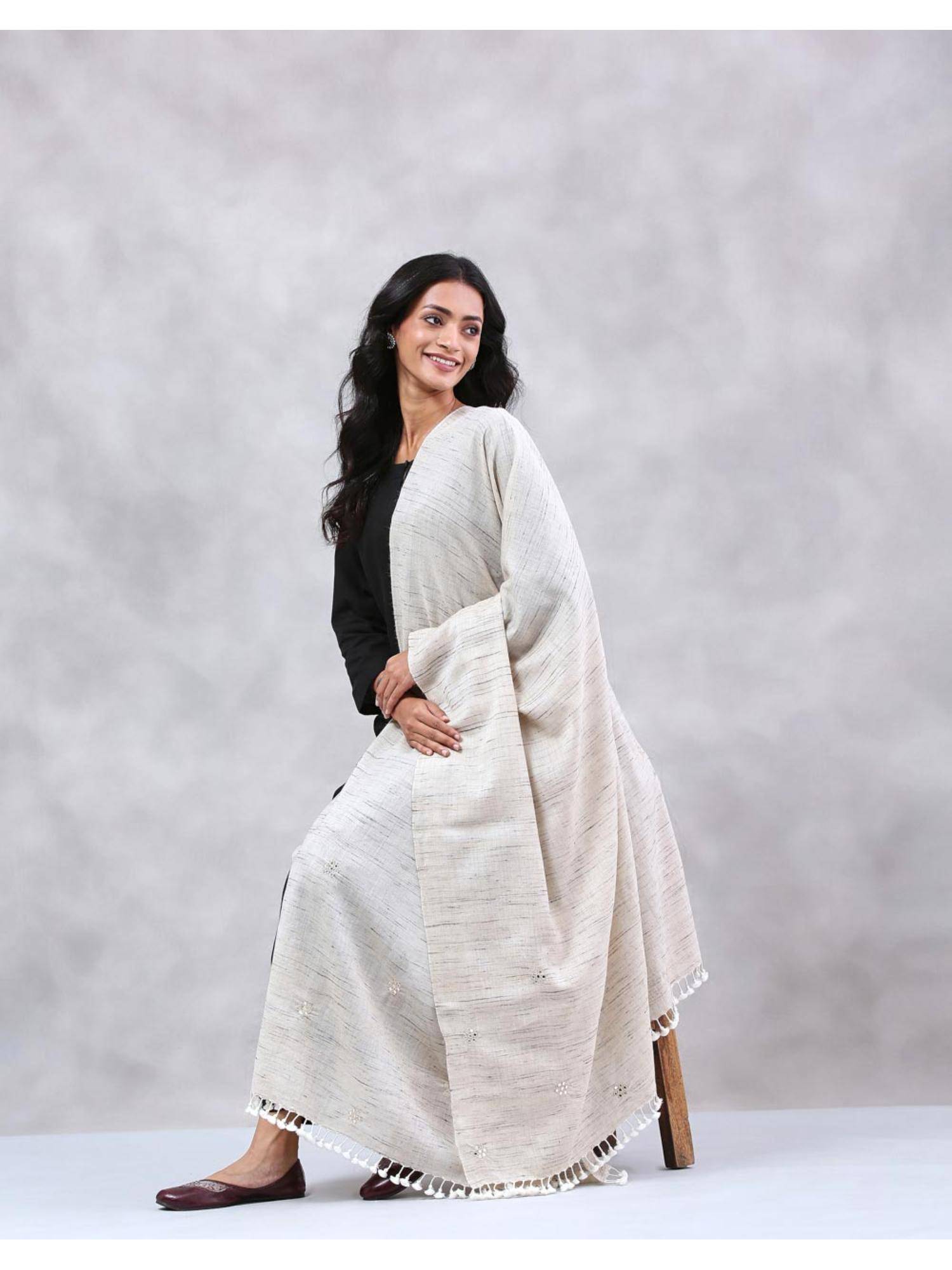 Fabindia Natural Wool Blend Shawl