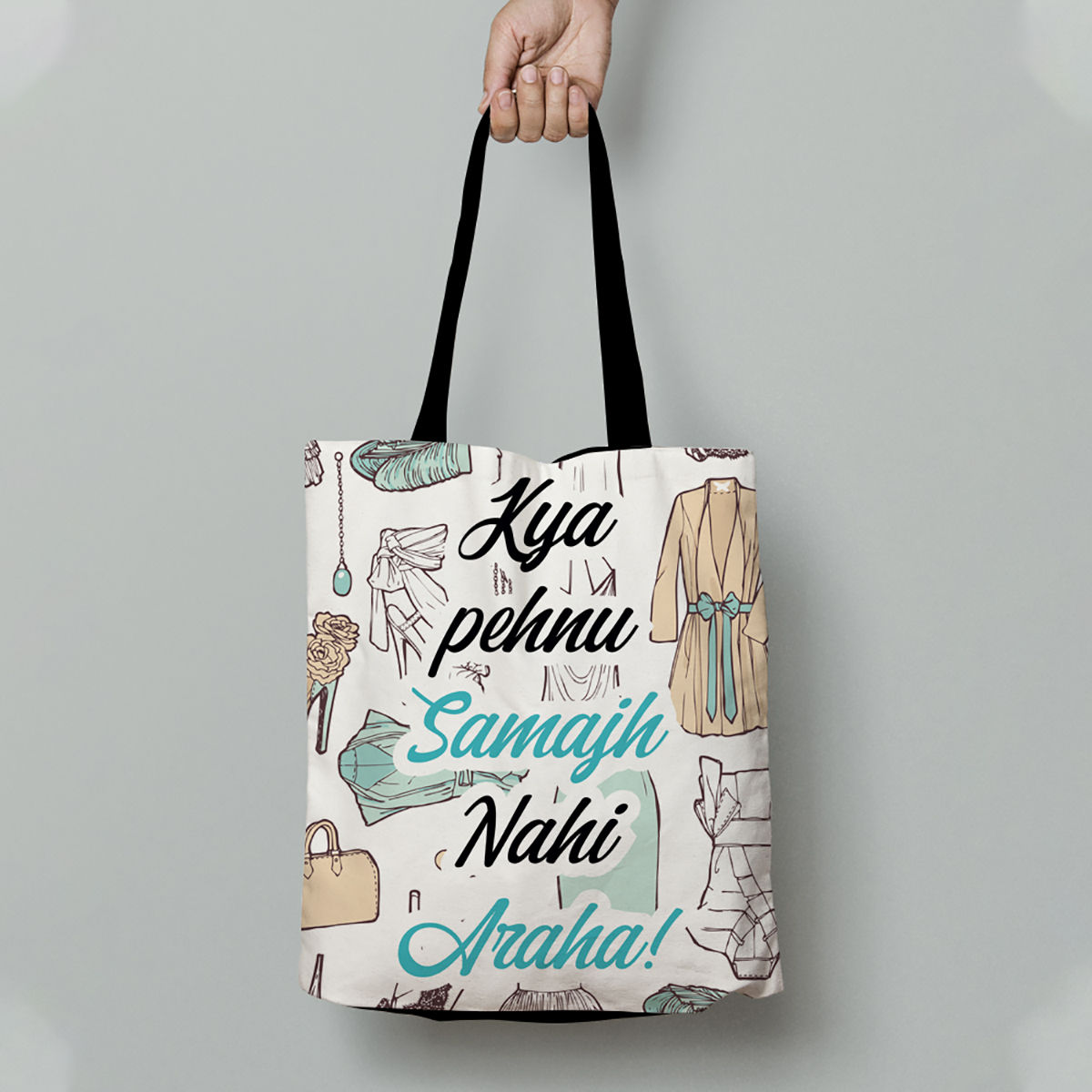 Crazy Corner May Be Small Tote Bag for Women & Girls (16x14 Inches) (Multi-Color) At Nykaa, Best Beauty Products Online