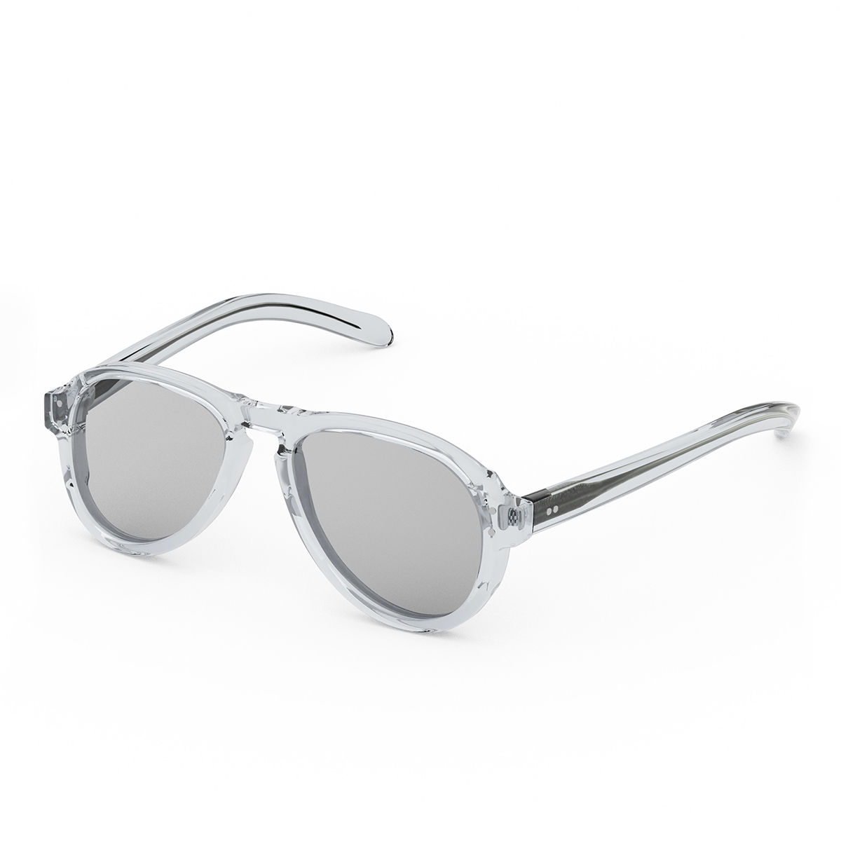 Buy Coco Leni HVAR Crystal Clear Aviator Handcrafted Sunglasses HVAR2