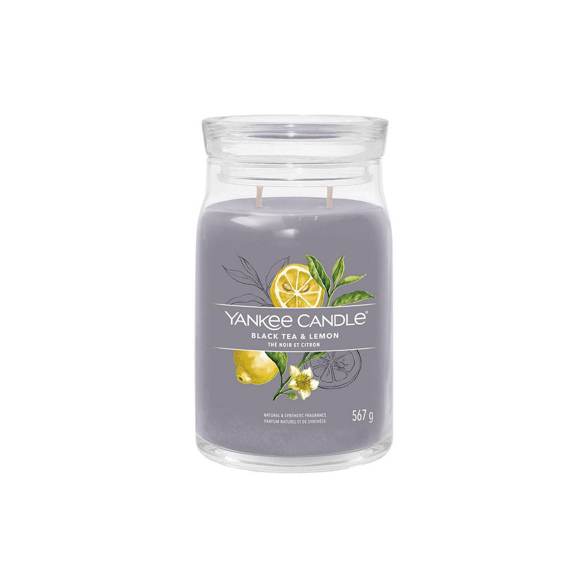 Yankee Candle Black Tea & Lemon Scented Jar Candle