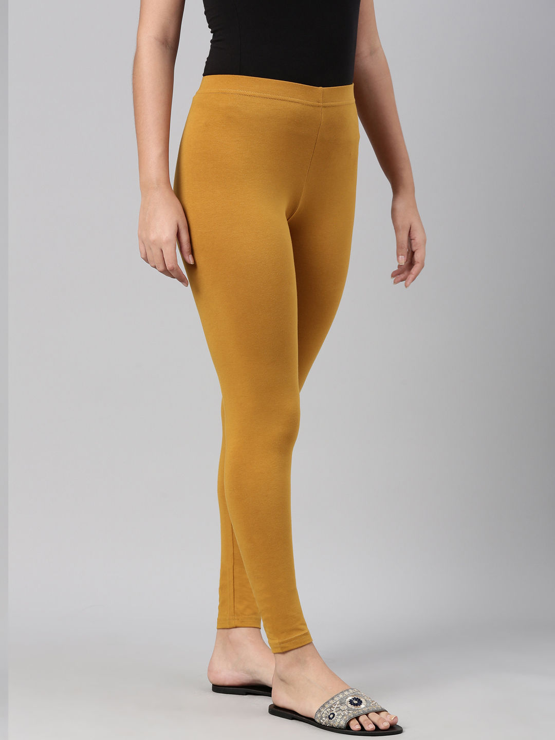 Yellow Footless Tights for Women Ankle Length Pantyhose Plus Size Available  - Etsy