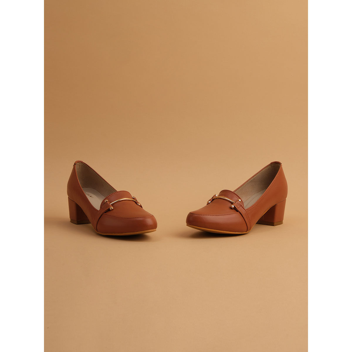 Tan open toe mules hot sale