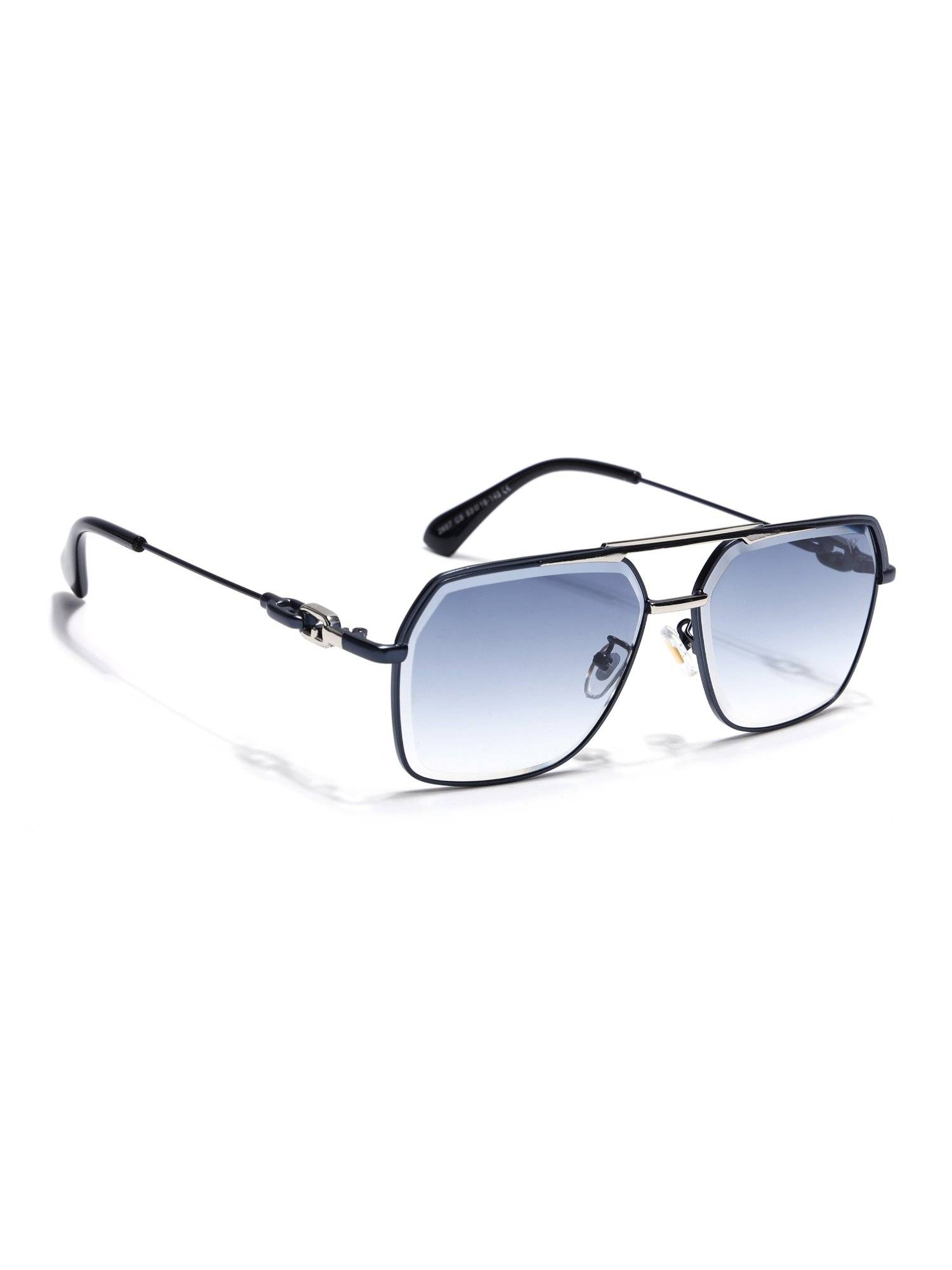 Voyage Unisex Pillow Blue Lens Blue Frame Sunglasses - MG7532 (53)
