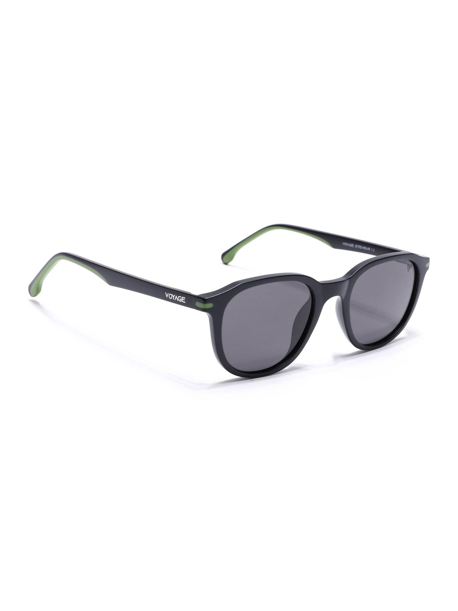 Voyage Unisex Pillow Grey Lens Black Frame Sunglasses - PMG7398 (50)