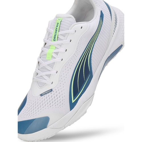 Puma Unisex Solarstrike Iii White Indoor Badminton Shoes (UK 3)