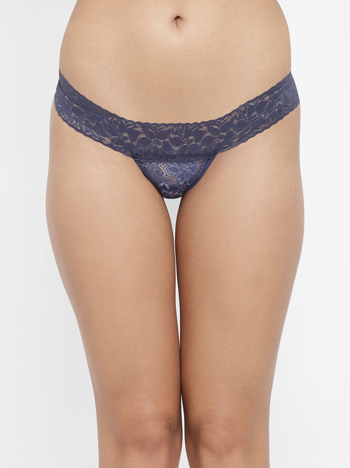 Adore Me Blue Cheeky Lace Underwear Women's Size Large New