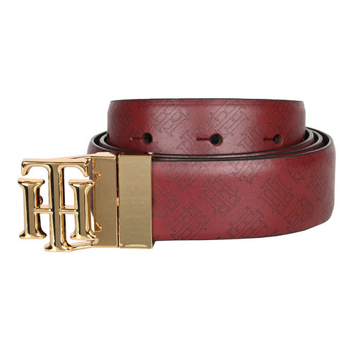 Tommy Hilfiger Women Colette Solid Red Belt (M)