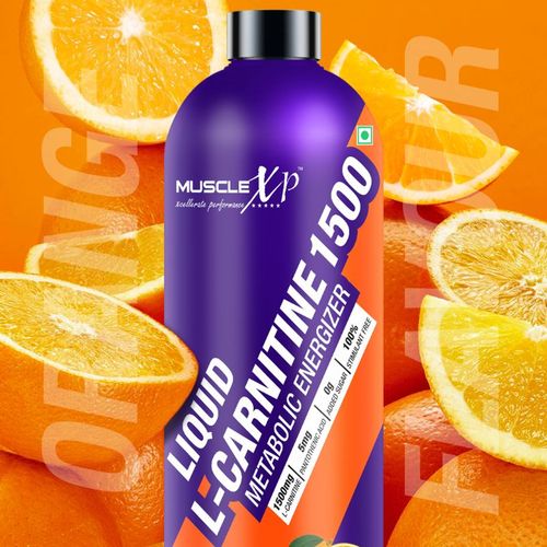 Buy MuscleXP Liquid L-Carnitine 1500 Metabolic Energizer - Lemon & Orange  Flavour Online