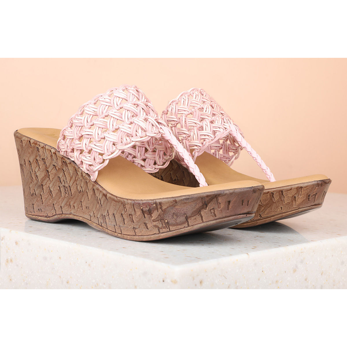 cerise pink wedges