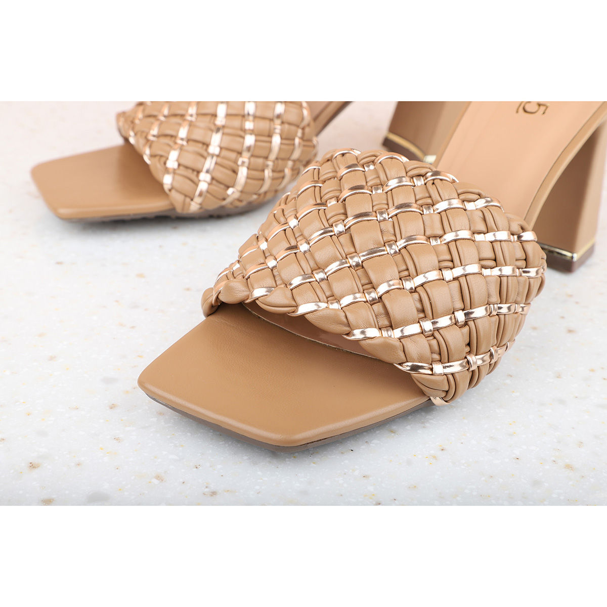 Inc.5 Braided Nude Block Heels: Buy Inc.5 Braided Nude Block Heels ...