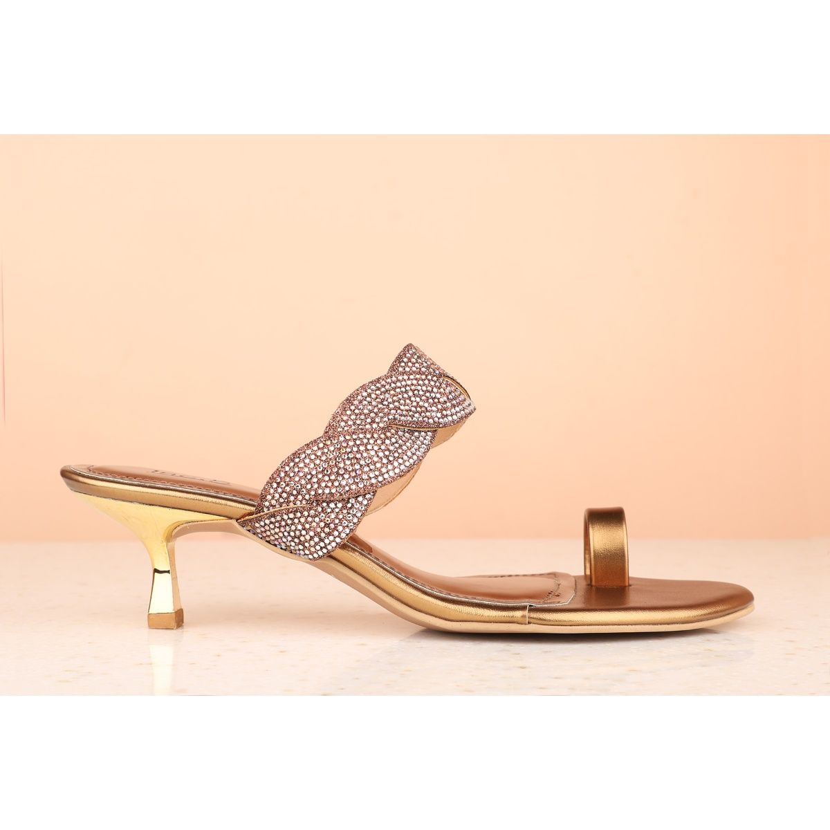 embellished kitten heels