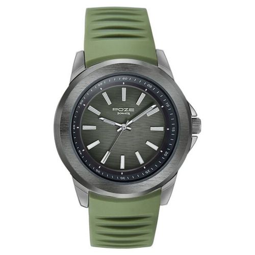 Buy Sonata Men POZE DROP Green Dial Silicone Strap Analog Watch